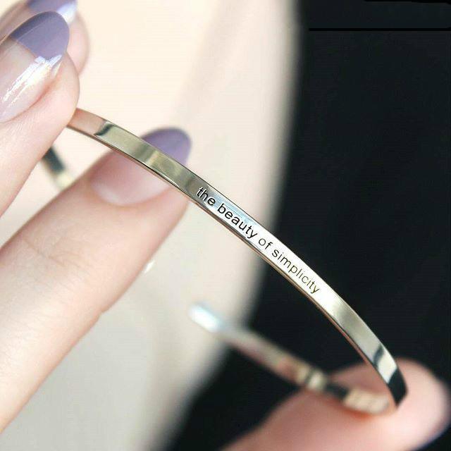 Rose Gold Engravable Cuff Bangle