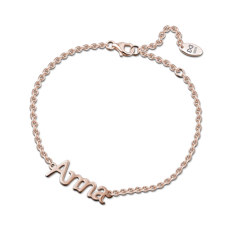 Name Bracelet Rose Gold