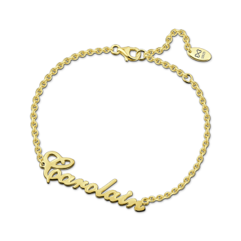 Carrie Style Silver Name Bracelet
