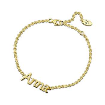 Name Bracelet 14K Gold Plated