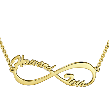 Infinity Name Necklace 14K Gold Plated