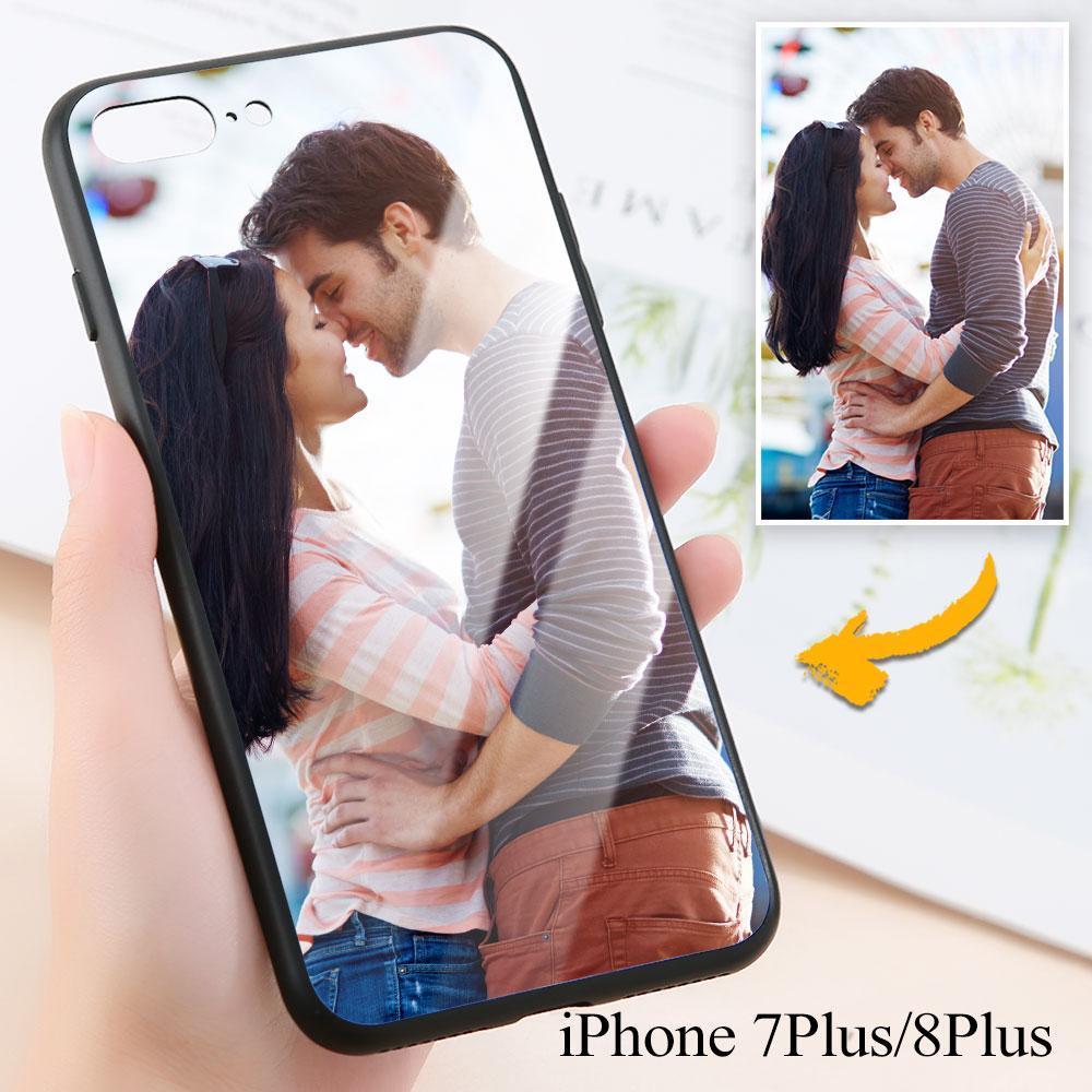 iPhone7p/8p Custom Glass Surface Photo Phone Case