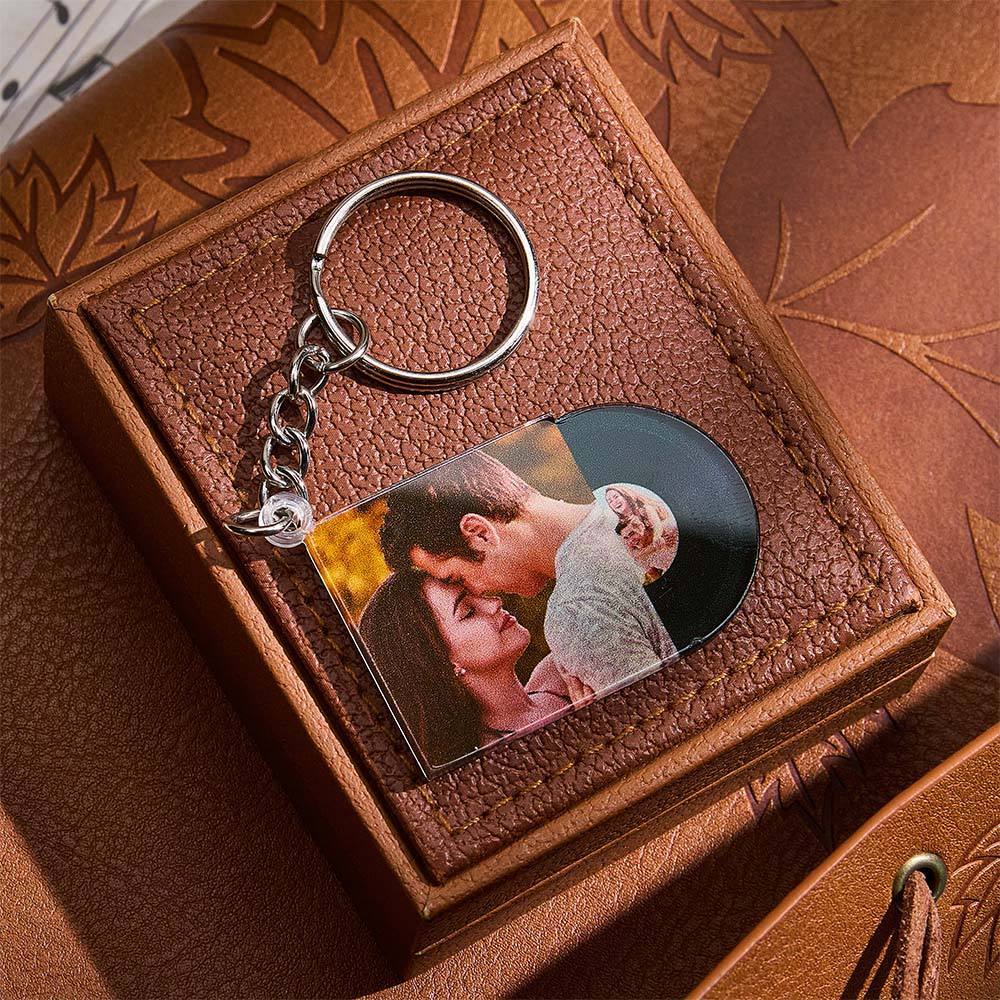 Personalisierter Foto-cover-schlüsselanhänger Für Schlüsselanhänger, Taschen, Rucksäcke, Geldbörsen, Schlüsselband, Schallplatte - ihrenamenskettede