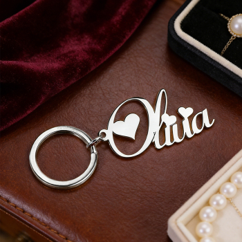 Personalized Name Tag Keychain – Custom Engraving Gift for Anyone