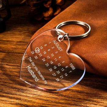 Personalisierte Kalender Schlüsselanhänger Geschenke für Liebhaber