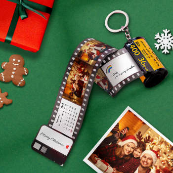 Kamerarollenfilm-schlüsselanhänger, Kalender-schlüsselanhänger Mit Text „ich Liebe Dich“, Geschenke - ihrenamenskettede