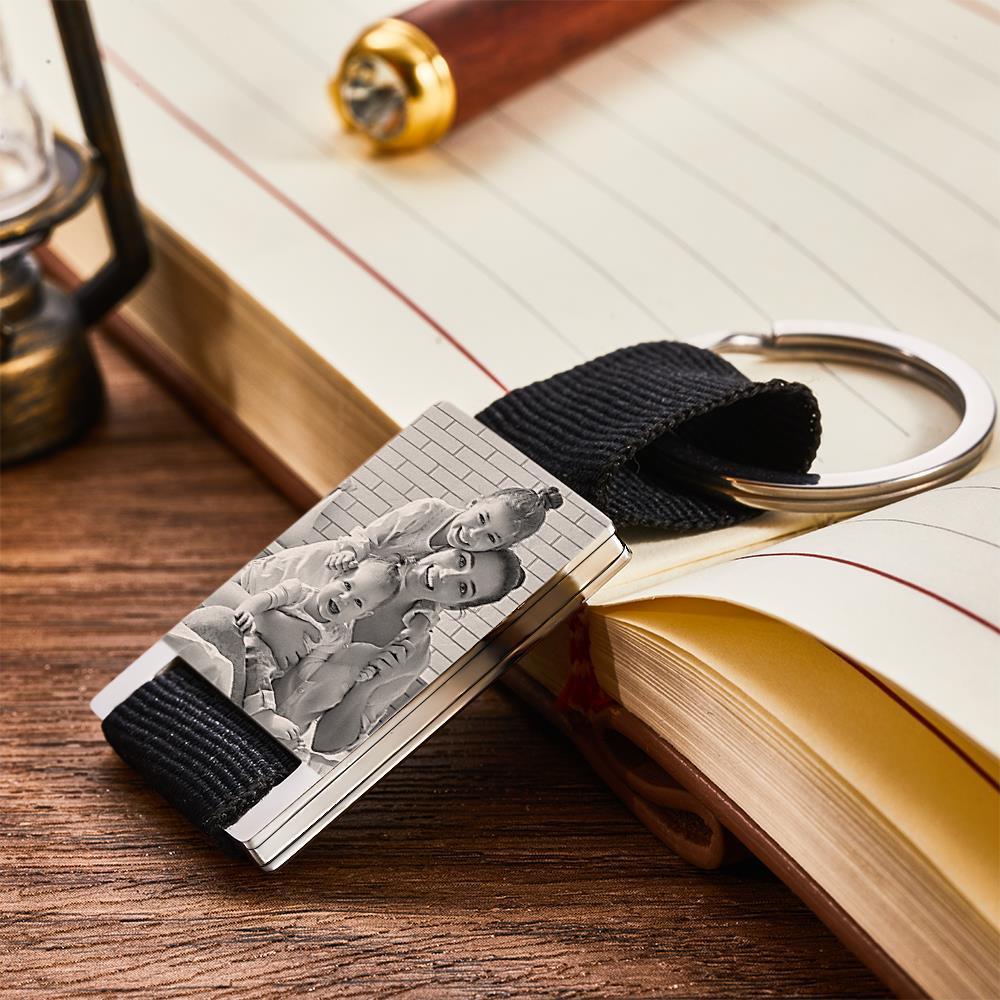 Personalisierter Kalender-schlüsselanhänger Mit Fotogravur, Geschenk Für Mutterpaare - ihrenamenskettede