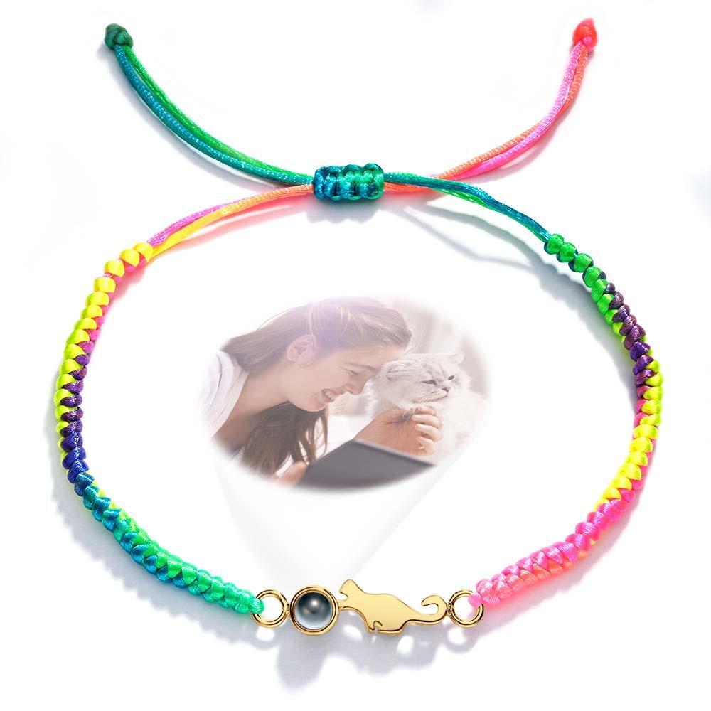 Personalisiertes Katzen-projektionsarmband, Personalisiertes Erinnerungsbild Im Armband, Geschenk Für Sie - ihrenamenskettede