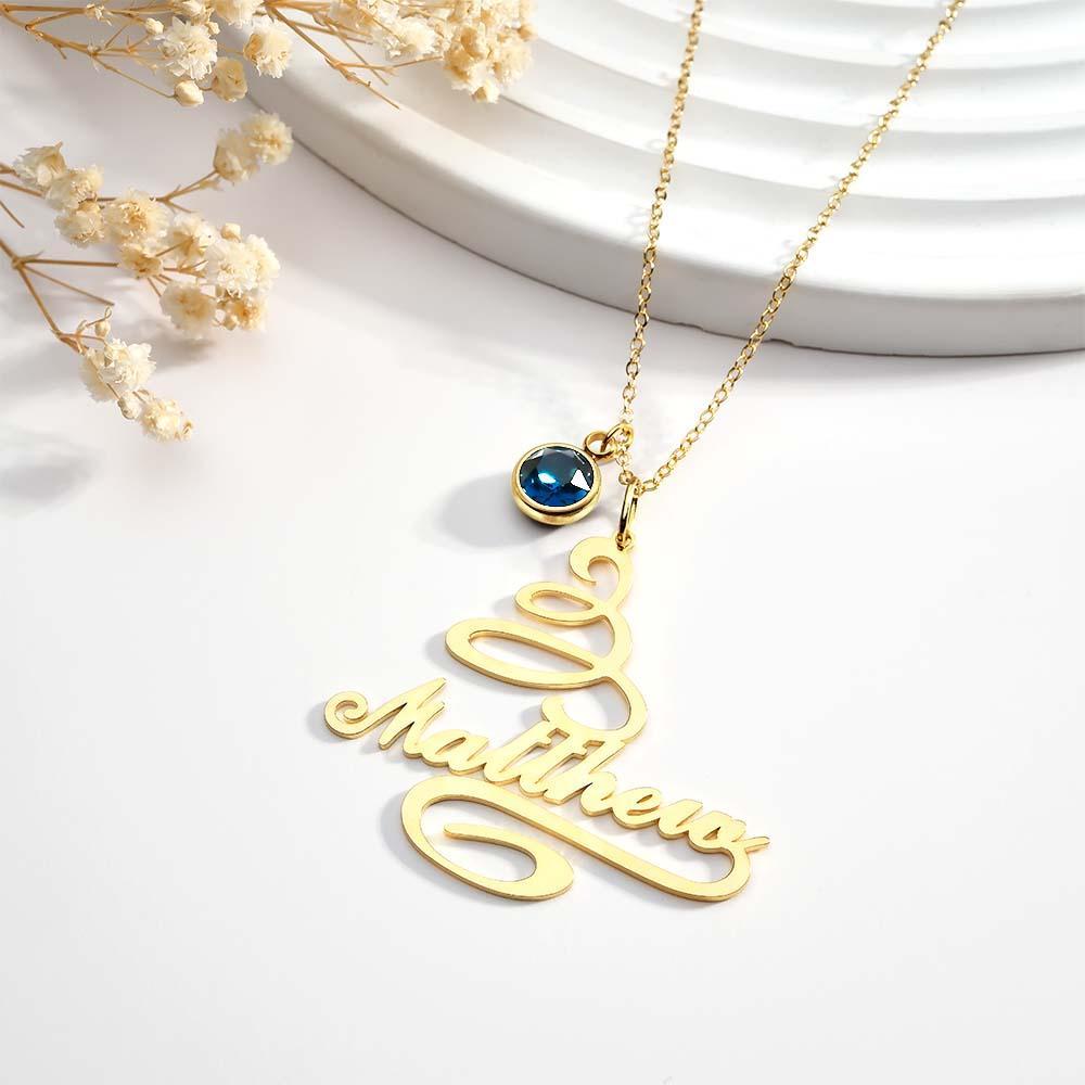 Personalisierter Namen-Geburtsstein-Weihnachtsbaum - Einzigartiges Geschenk - NameNecklace