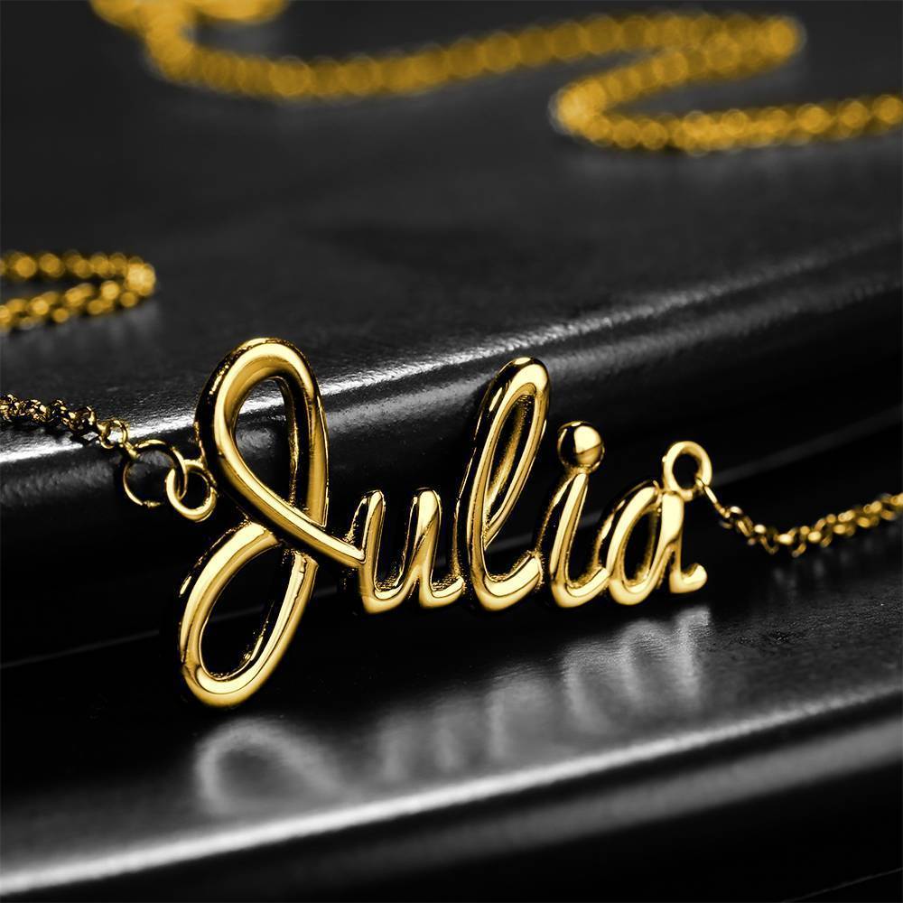 Personalized Classic Name Necklace 14K Gold