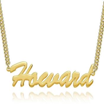Personalisierte Namenshalskette, Ihr Namensschmuck 14K Gold Plattiert - Gold