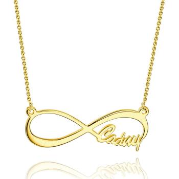 Infinity Name Halskette Geschenke Für Sie 14K Gold Plattiert