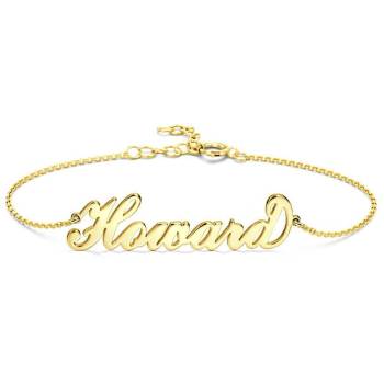Personalized Name Bracelet Any Name Bracelet 14k Gold Plated Golden