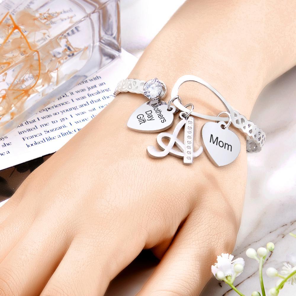 Benutzerdefinierte Gravierte Armband Kreative Anhänger Aushöhlen Design Geschenke - ihrenamenskettede