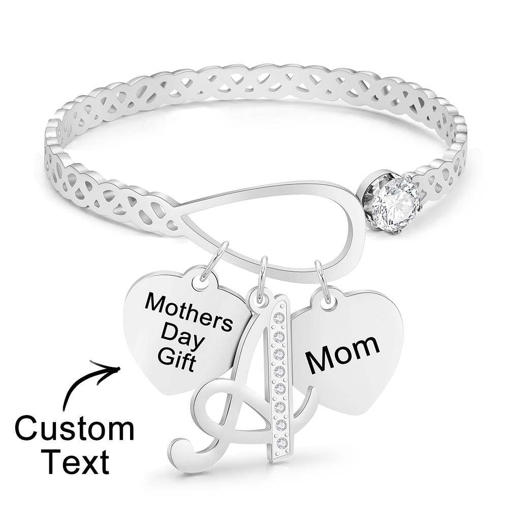 Benutzerdefinierte Gravierte Armband Kreative Anhänger Aushöhlen Design Geschenke - ihrenamenskettede