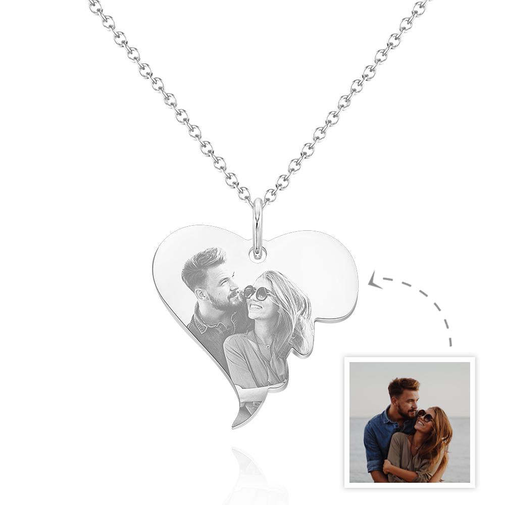 Kundenspezifisches Foto-halsketten-liebes-anhänger-halsketten-geschenk Für Frauen - ihrenamenskettede