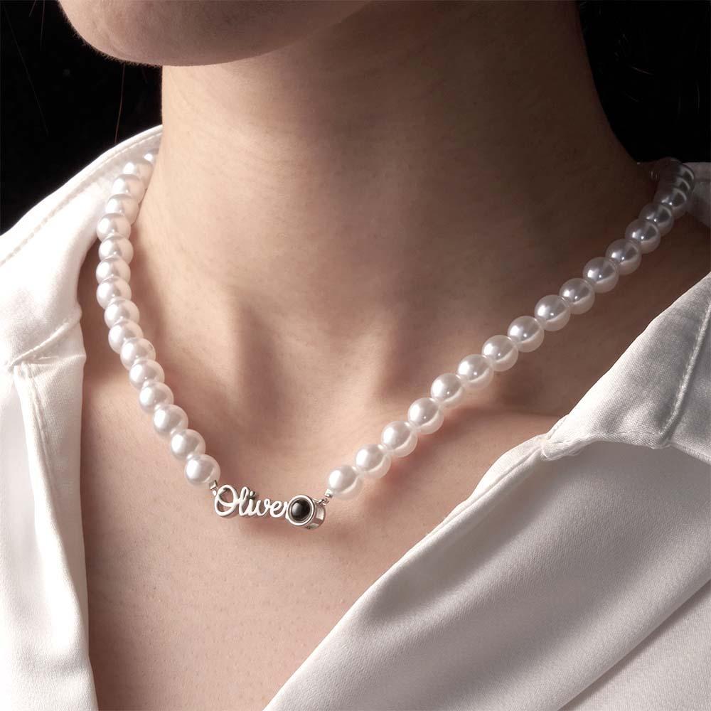 Personalisierte Namensketten Projektion Perlenkette Geschenk zum Valentinstag - NameNecklace
