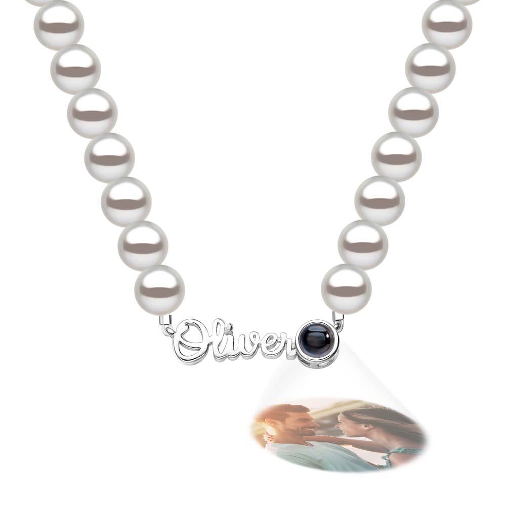Personalisierte Namensketten Projektion Perlenkette Geschenk zum Valentinstag - NameNecklace