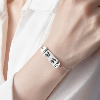 Personalisiertes Fotoarmband, Augenarmband, Stabarmband, Geschenkidee Für Sie - namenecklacede
