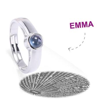 Ich Liebe Dich Ring In 100 Sprachen Projektion Gravur Ring, Herrenring Silber