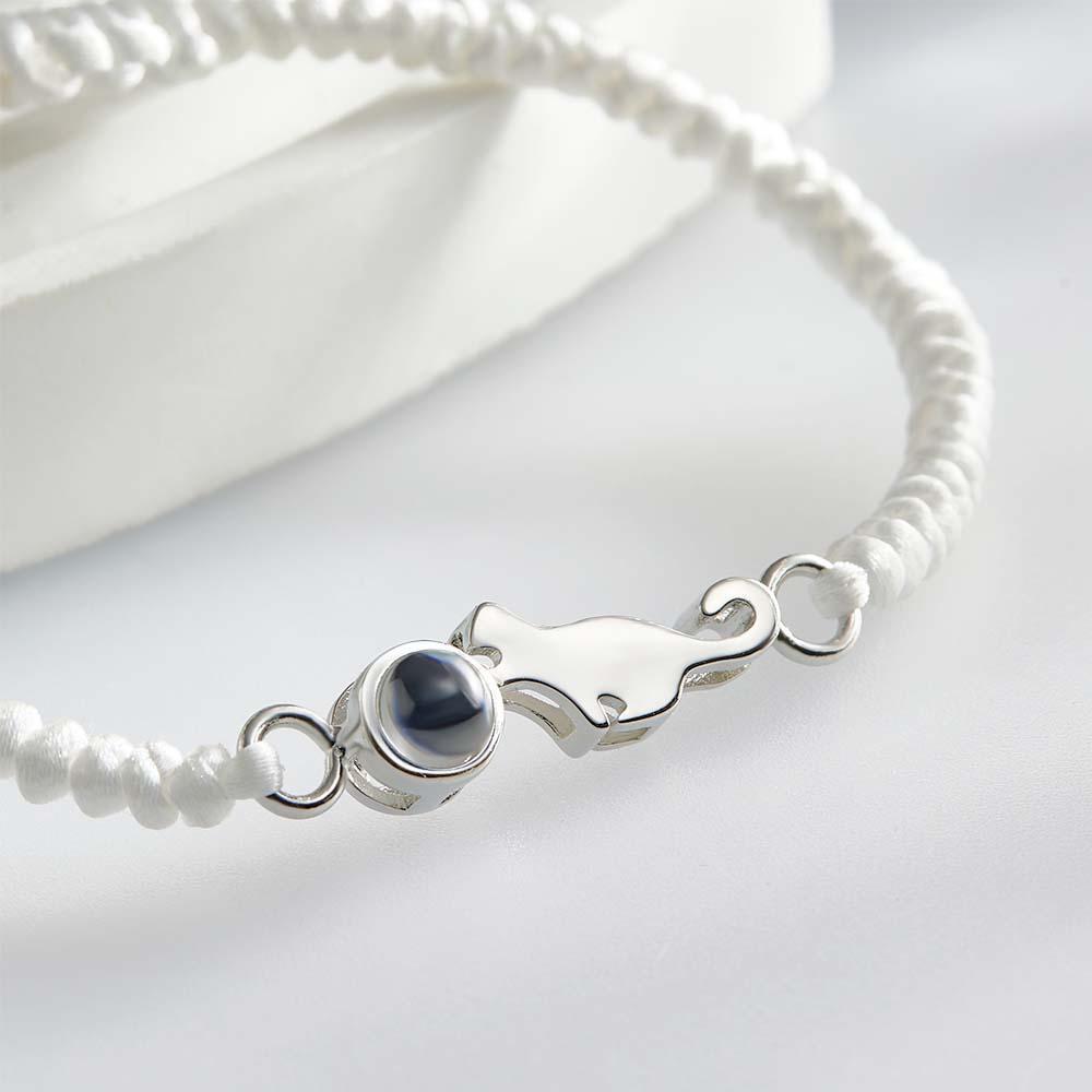 Personalisiertes Katzen-projektionsarmband, Personalisiertes Erinnerungsbild Im Armband, Geschenk Für Sie - ihrenamenskettede