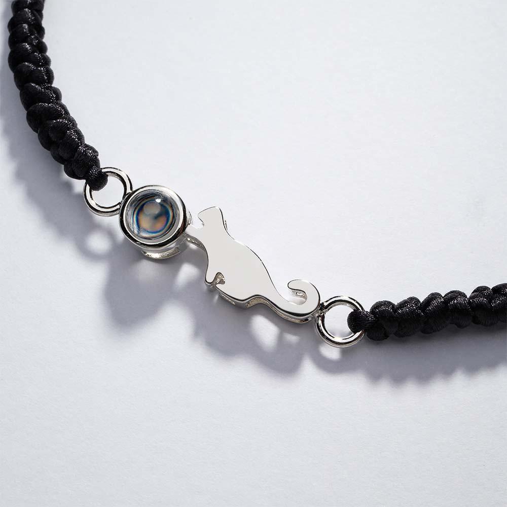 Personalisiertes Katzen-projektionsarmband, Personalisiertes Erinnerungsbild Im Armband, Geschenk Für Sie - ihrenamenskettede