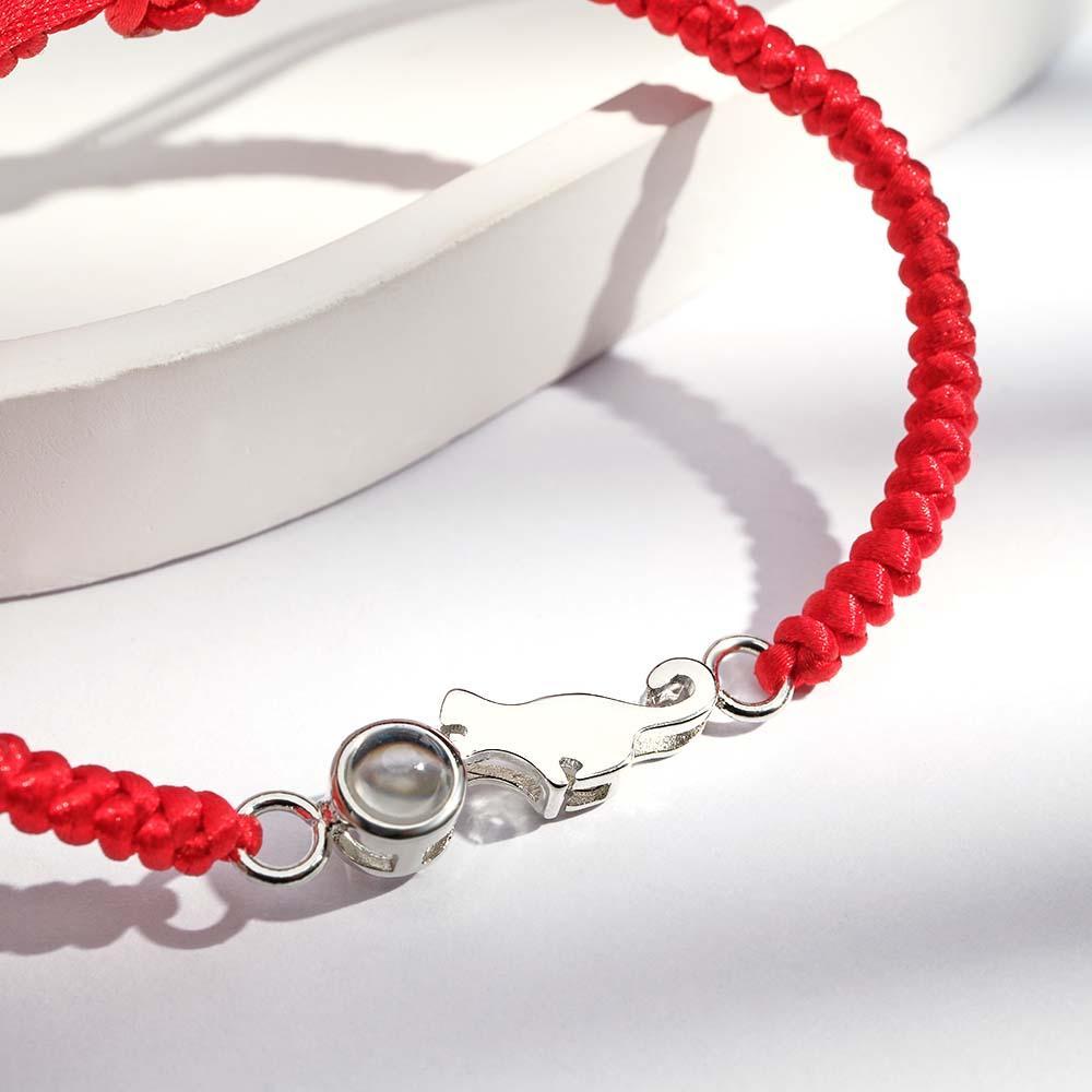 Personalisiertes Katzen-projektionsarmband, Personalisiertes Erinnerungsbild Im Armband, Geschenk Für Sie - ihrenamenskettede
