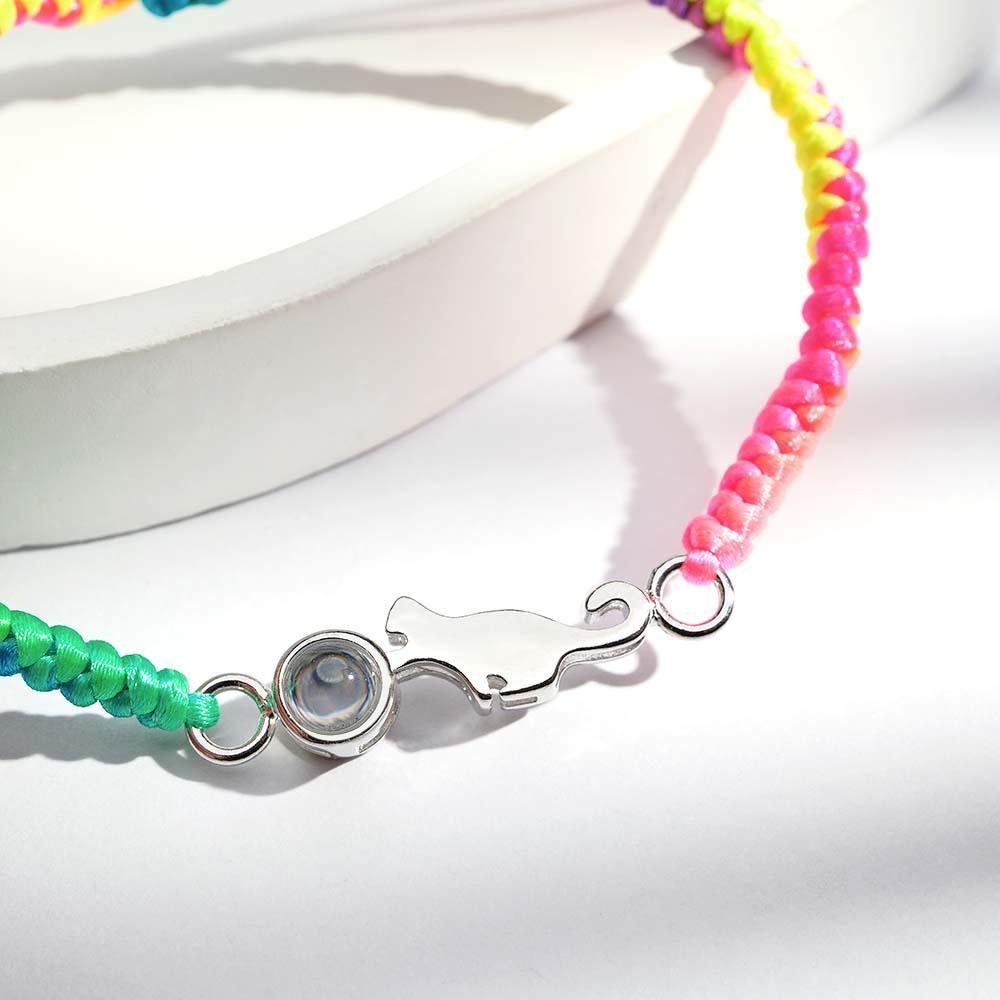 Personalisiertes Katzen-projektionsarmband, Personalisiertes Erinnerungsbild Im Armband, Geschenk Für Sie - ihrenamenskettede