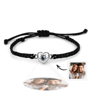 Personalisiertes Bildprojektionsarmband Mit Herzförmigem, Exquisitem Und Stilvollem Geschenk Für Sie - ihrenamenskettede