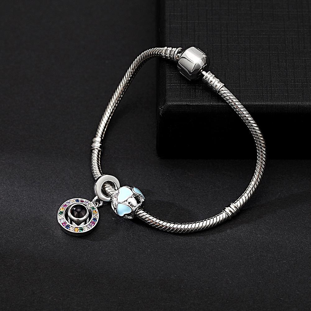 Personalisiertes Bildprojektionsarmband Mit Niedlichen Ornamenten, Das Beste Geschenk Für Sie - ihrenamenskettede