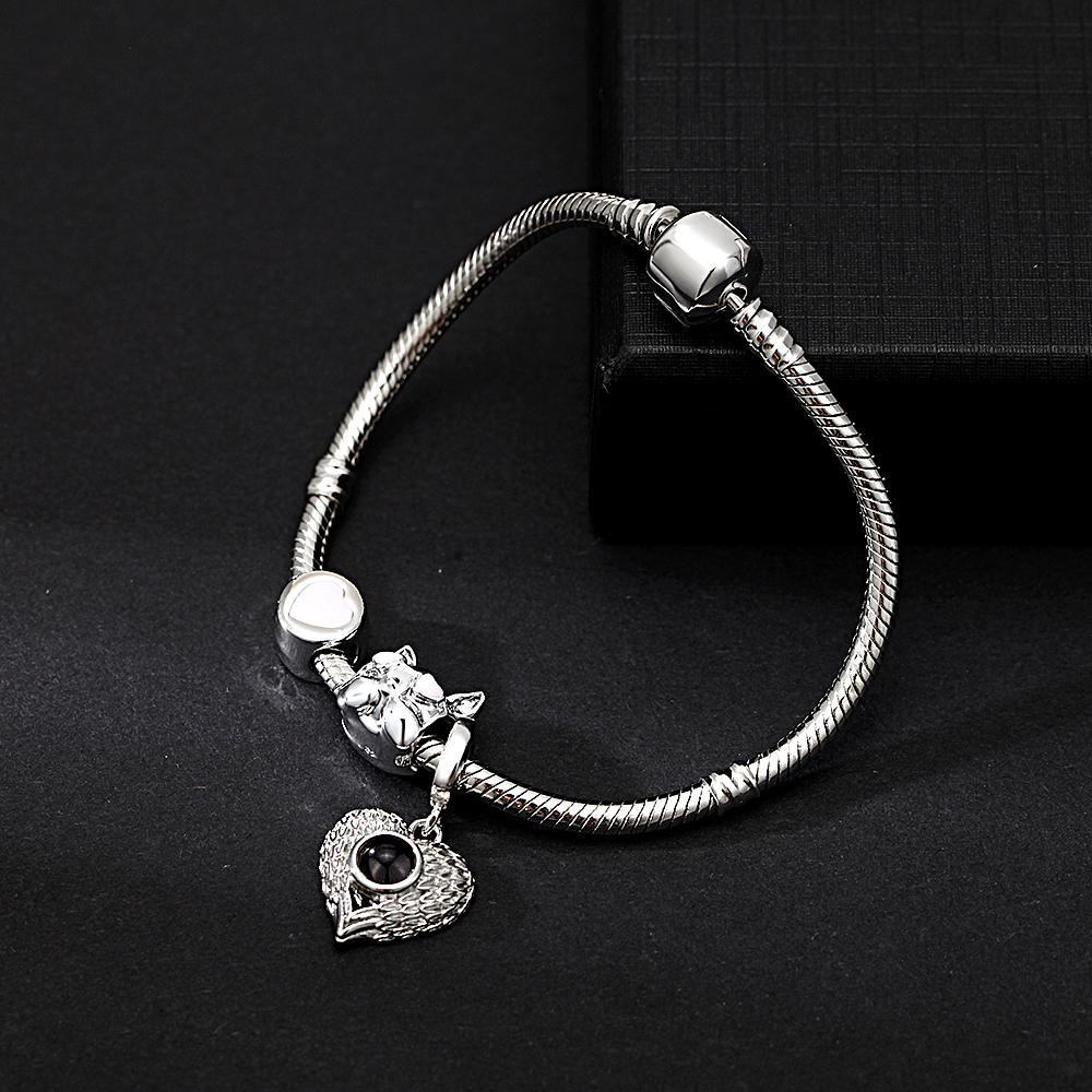 Personalisiertes Bildprojektionsarmband Mit Niedlichen Ornamenten, Das Beste Geschenk Für Sie - ihrenamenskettede