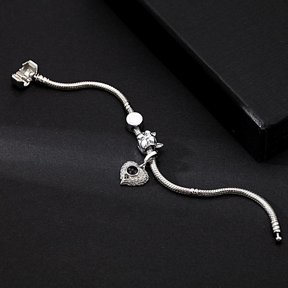 Personalisiertes Bildprojektionsarmband Mit Niedlichen Ornamenten, Das Beste Geschenk Für Sie - ihrenamenskettede