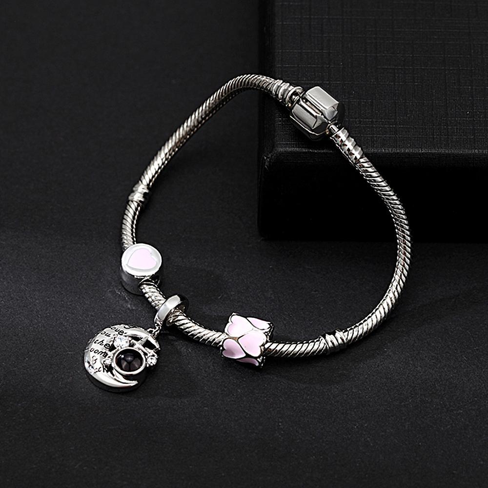 Personalisiertes Bildprojektionsarmband Mit Niedlichen Ornamenten, Das Beste Geschenk Für Sie - ihrenamenskettede