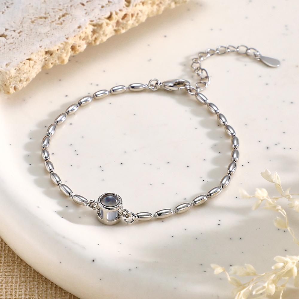 Benutzerdefinierte Projektionsarmband-designkette, Einfaches Geschenk - ihrenamenskettede