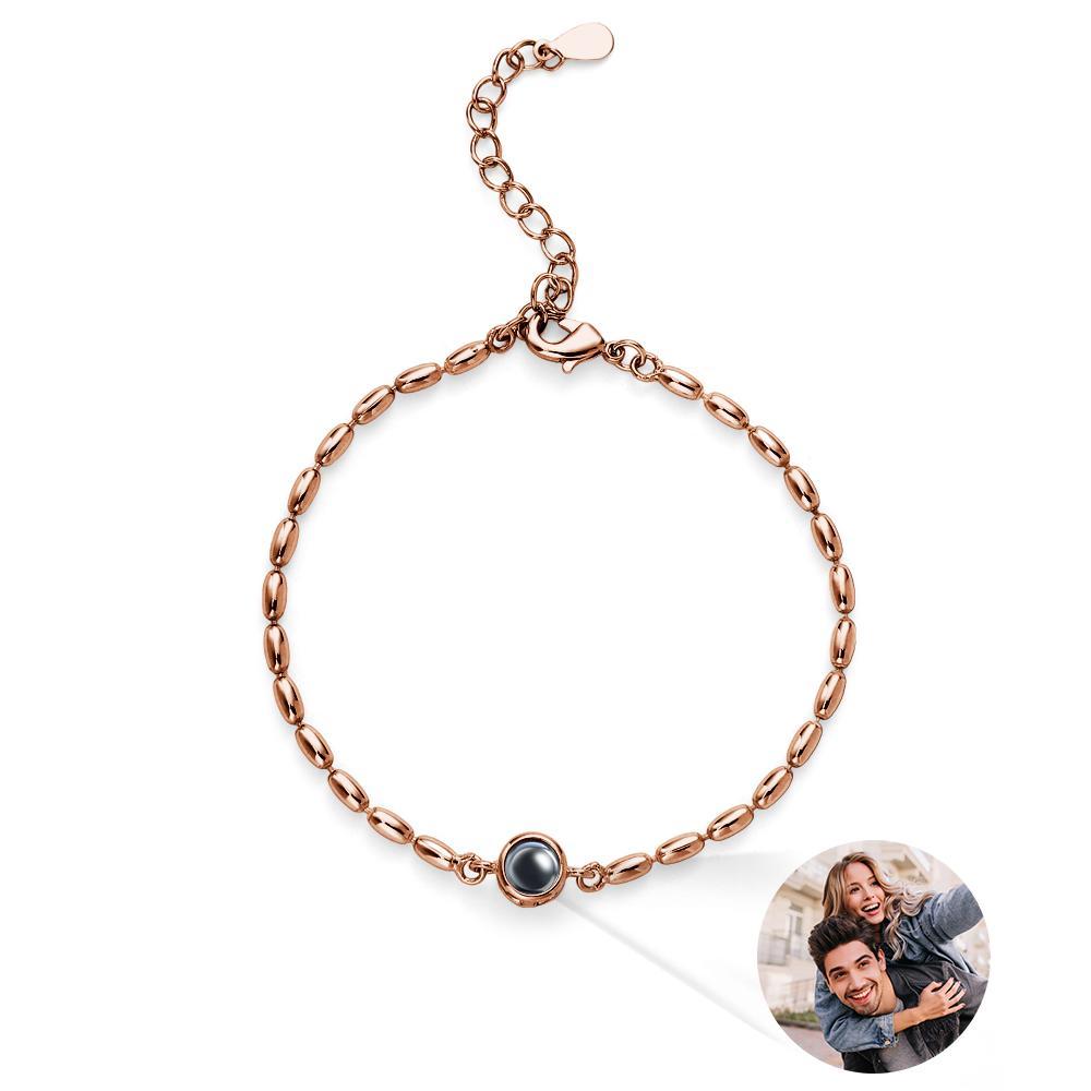 Benutzerdefinierte Projektionsarmband-designkette, Einfaches Geschenk - ihrenamenskettede