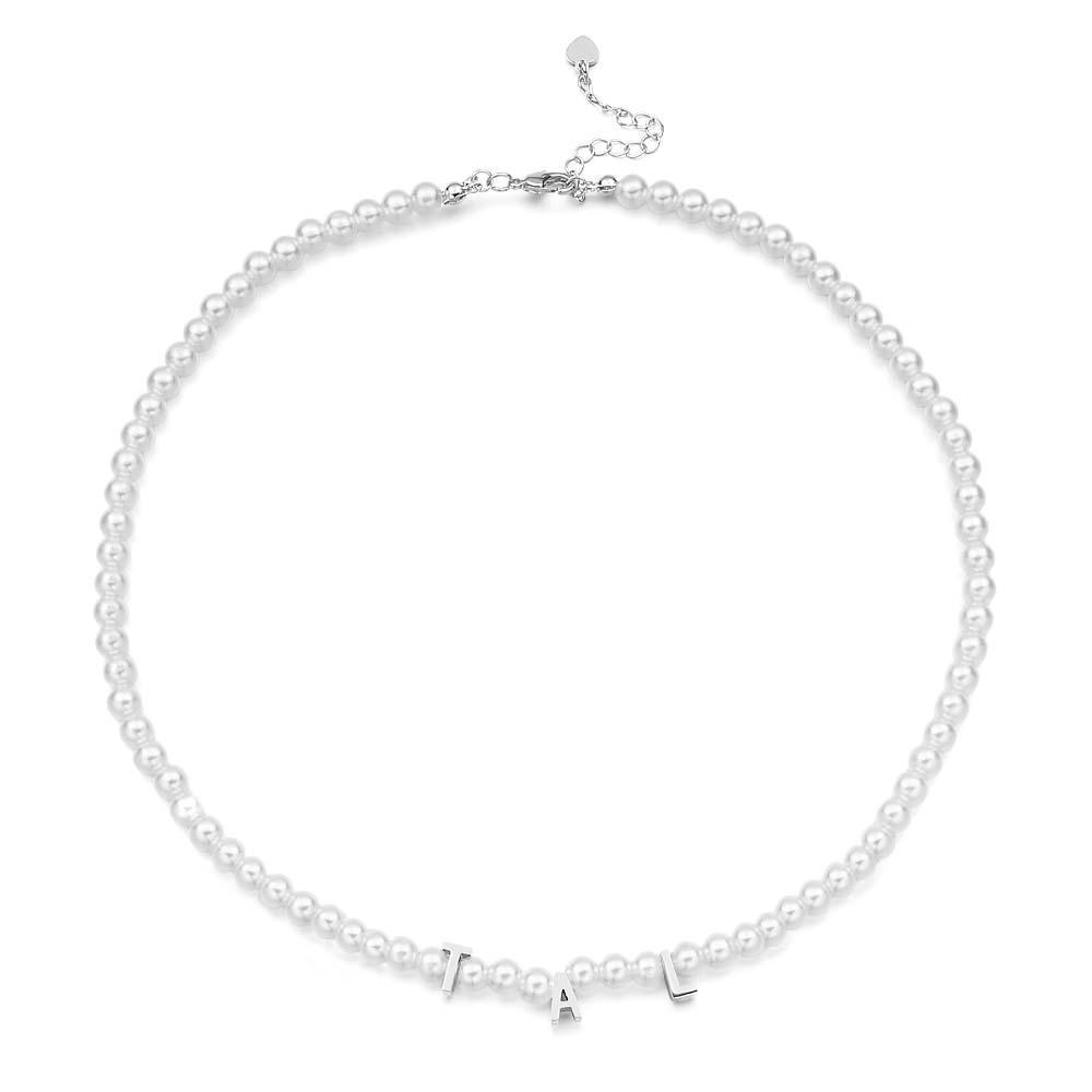 Personalisierte Perlenkette, Individuelle Namenskette, Geschenk Für Sie - ihrenamenskettede