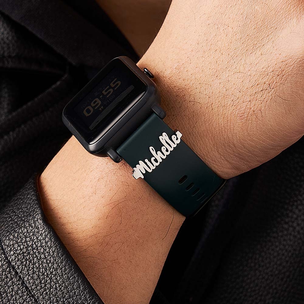 Personalisiertes Uhrenarmband-zubehör Mit Namen, Personalisiertes Namens-uhrenarmband-charm-geschenk Für Sie - ihrenamenskettede