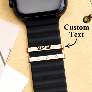 Personalisierter Uhrenarmband-Namensanhänger, individuelles Geschenk für sie, Apple-Watch-Charms-Accessoires, Geschenk für Freundin, Weihnachtsgeschenk, Muttertag - namenecklacede