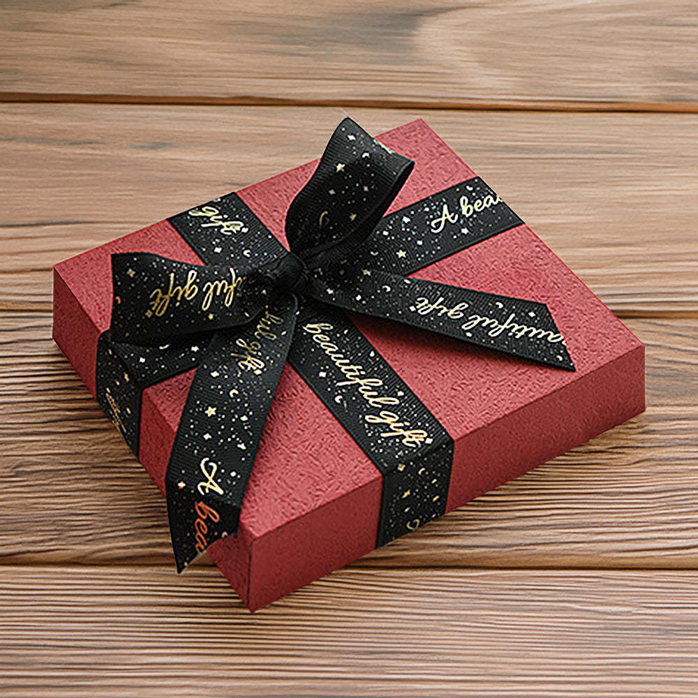 5,5 * 4,7 * 1,6 Zoll Premium-geschenkbox In Rot - ihrenamenskettede