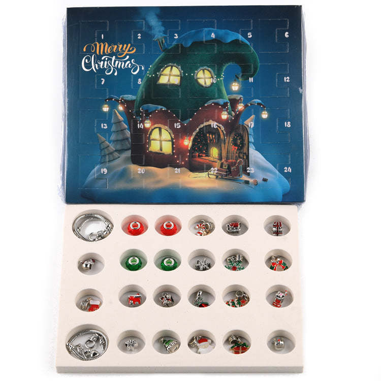 Weihnachts-charm-überraschungsbox-armband, Weihnachten, 24-tage-countdown, Blind-box-armband, Diy-charms, Weihnachtsgeschenke - ihrenamenskettede