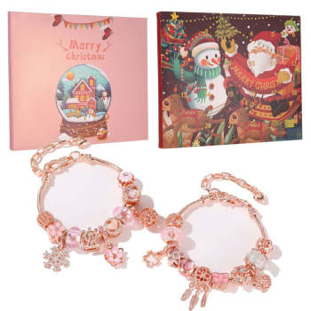 Weihnachten Advent Countdown Diy Armband Set Blind Box Armband Geschenk Für Kinder - ihrenamenskettede