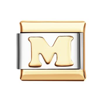 Alphabete M-silber Italienischer Charm Für Italienische Charm-armbänder Composable Link - ihrenamenskettede