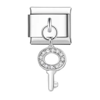 Hohler Italienischer Schlüsselanhänger Für Italienische Charm-armbänder Composable Link - ihrenamenskettede