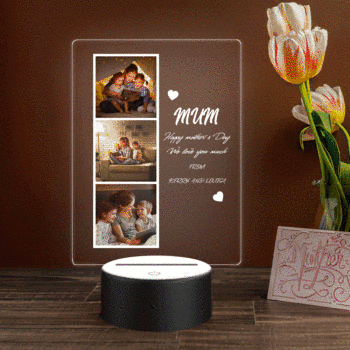Benutzerdefiniertes Foto Und Name Nachtlicht Acryl Muttertagsgeschenk Für Mama - ihrenamenskettede
