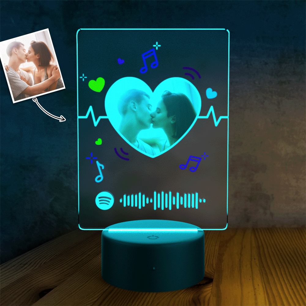 Customized Spotify LED light lamp Custom Night Light Couples Gift 