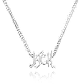 Individuelle Halskette Name Halskette Geschenke Besonderes Design Silber