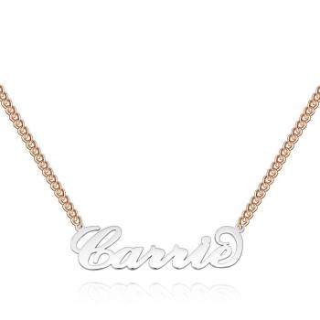 Carrie Style Name Halskette 14K Plattiert Gold Kette Geschenke