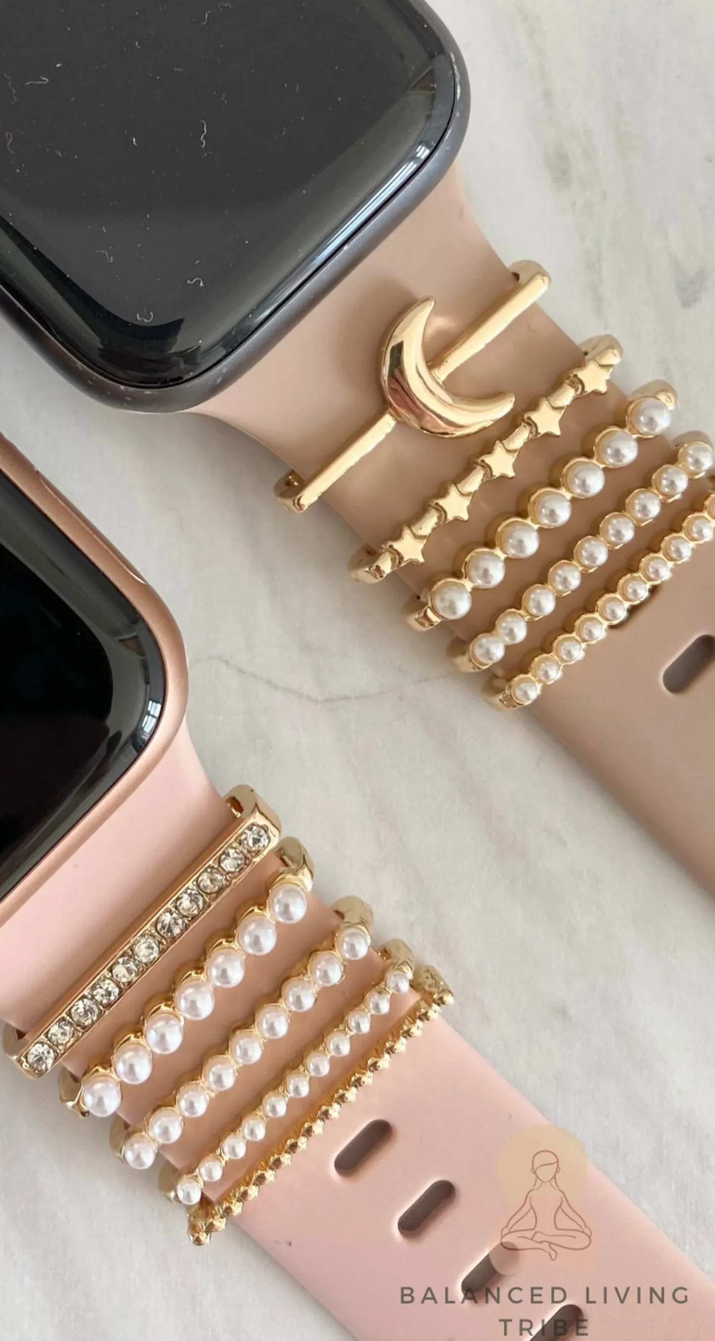 Uhren-charm-accessoire, Stapelbarer Uhren-charm, Brautjungfern-geschenk, Uhrenarmband-charm, Uhrenarmband Mit Mond-charm - namenecklacede