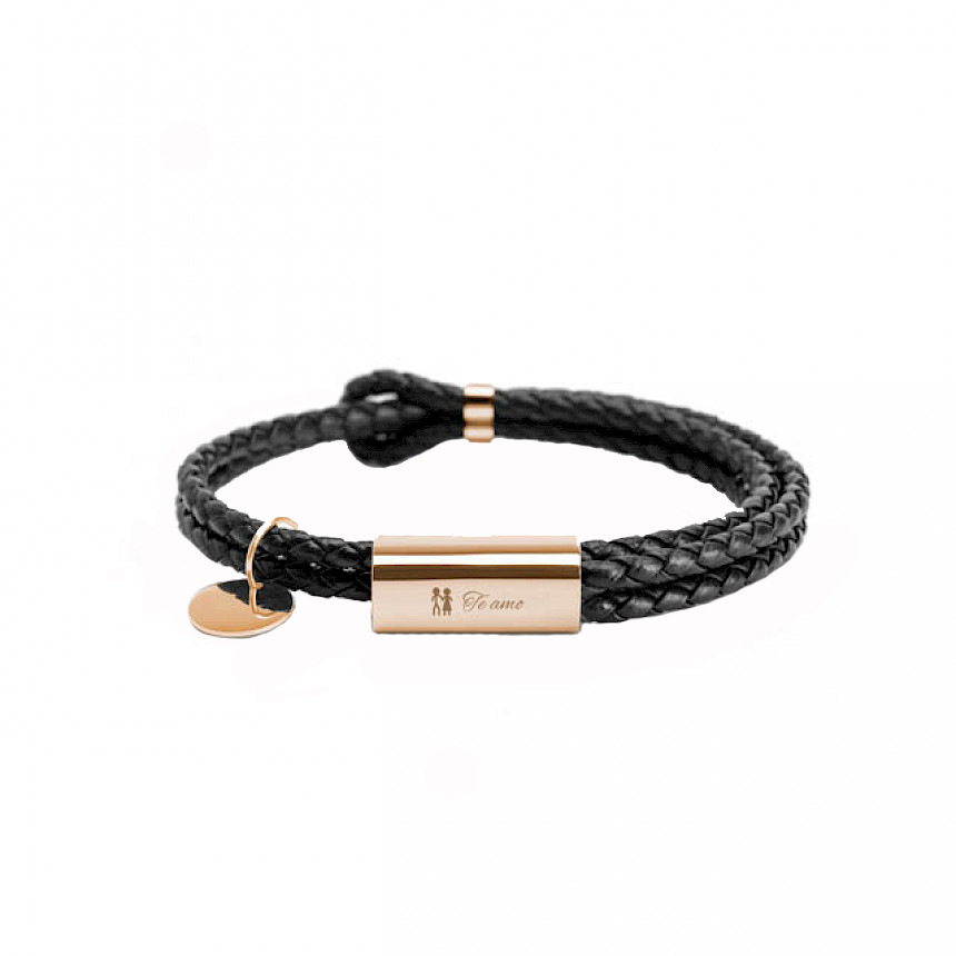 Personalisiertes Liebesarmband Mit Individuellem Text & Graviertes Partnerarmband – Valentinstagsgeschenk Für Sie Und Ihn - namenecklacede