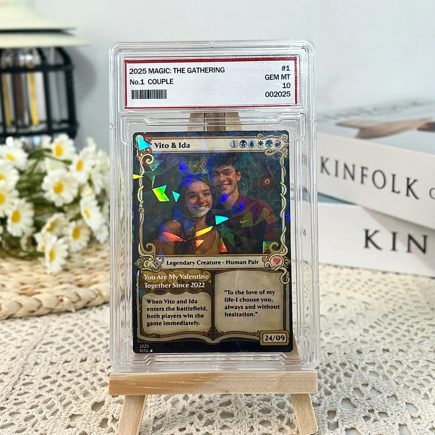 Benutzerdefinierte Zauberkarte, Fantasy-spiel, Anime-karte, Valentinstagsgeschenk Für Paare - namenecklacede